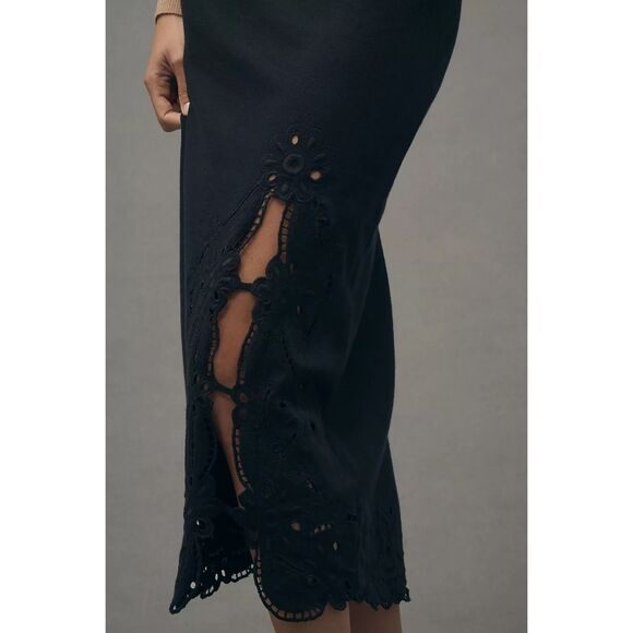 Anthropologie Black Pencil Skirt - Picture 2 of 9